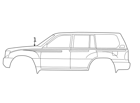Stripe Tape for 2000 Toyota Land Cruiser #0
