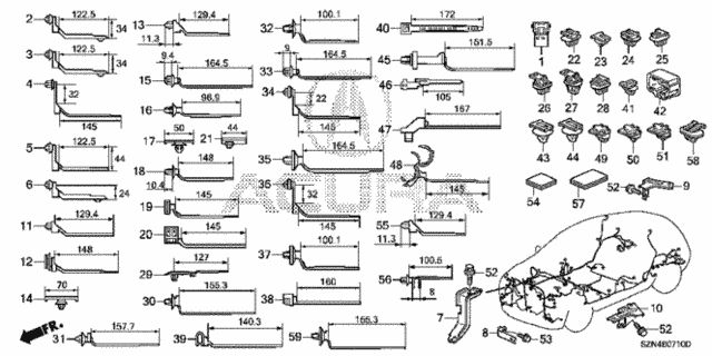 Harness Band - Bracket for 2011 Acura ZDX #0