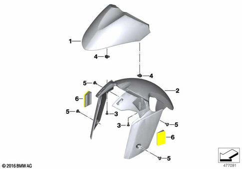 Front Wheel Fender for 2020 BMW-Motorrad C 650 GT #0