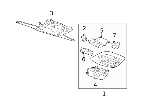 Overhead Console for 2007 Chevrolet Monte Carlo #0