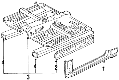 Floor & Rocker for 1991 Honda CRX #0