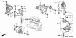 50821S5AA07 - Body/Air Conditioning: RUBBER, ENGINE SIDE MOUNTING (YAMASHITA) for Honda Image