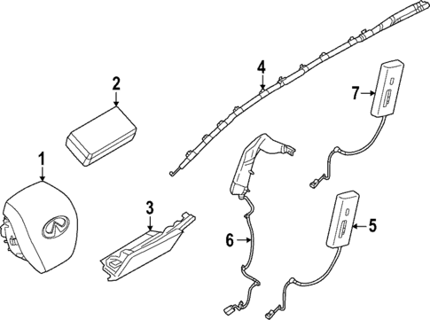 Air Bag Components for 2025 INFINITI QX60 #0