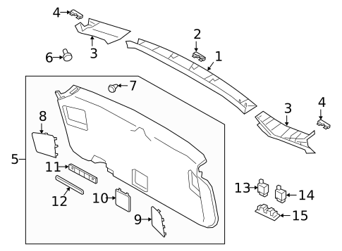 Interior Trim for 2023 Subaru Outback #0