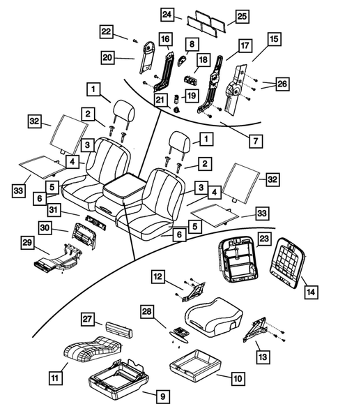 Front Seats - First Row for 2010 Dodge Ram 2500 #2