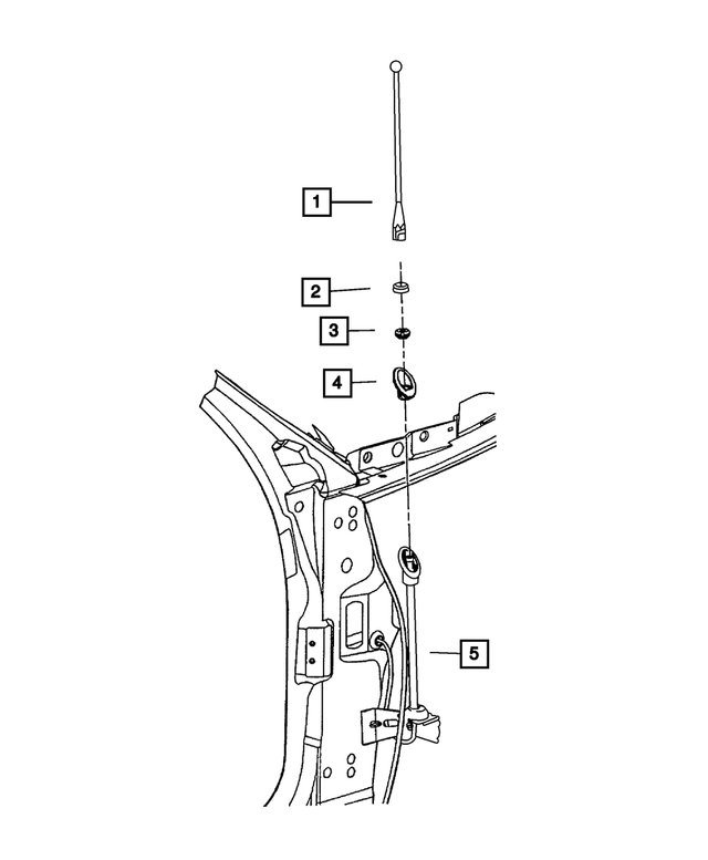 4794176AA - : Antenna Mast for Mopar Image