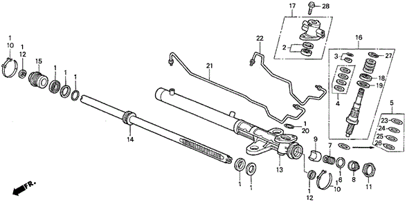 P.S. Gear Box Components for 1998 Acura CL #0