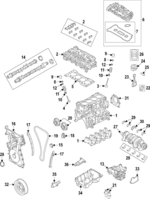 LJ7Z6010A - Engine: Cylinder Block for FORD Image