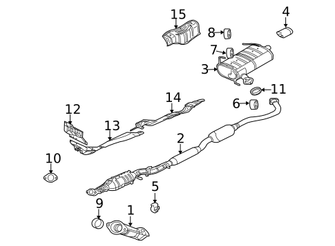 Exhaust Components for 2008 Mitsubishi Outlander #0