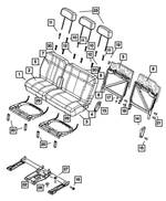 1FR041J3AA - Interior Trim: Rear Seat Cushion for Mopar Image