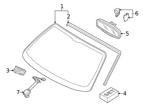 Glass - Windshield for 2012 Porsche 911 #0