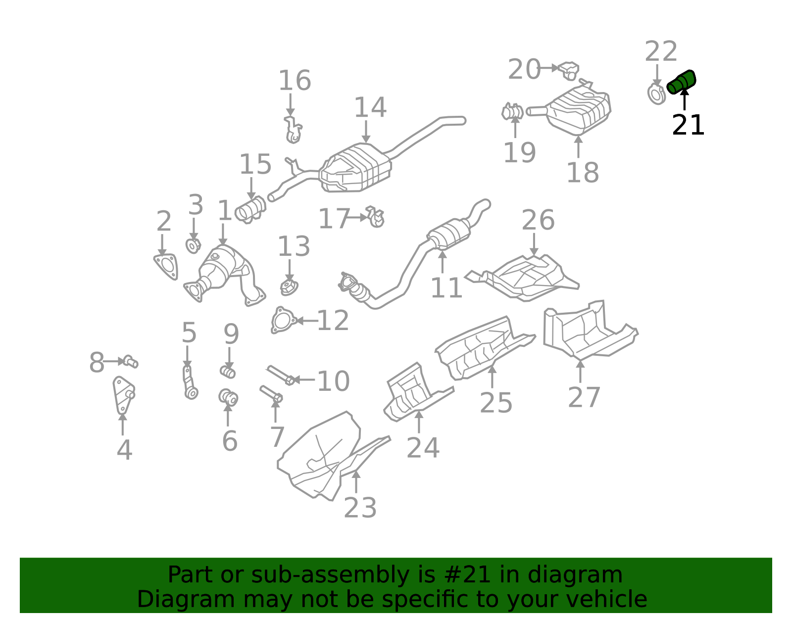 2009-2017 Audi Exhaust Tail Pipe Tip 8K0-253-683-E | OEM Parts Online