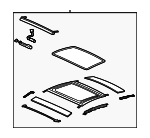 992898512D - Body: Sunroof Frame for Porsche Image