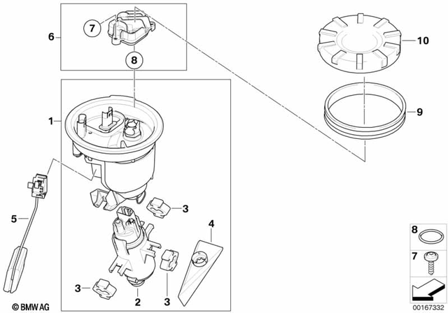 16147690281 - : Fuel Pump Assembly for BMW-Motorrad Image
