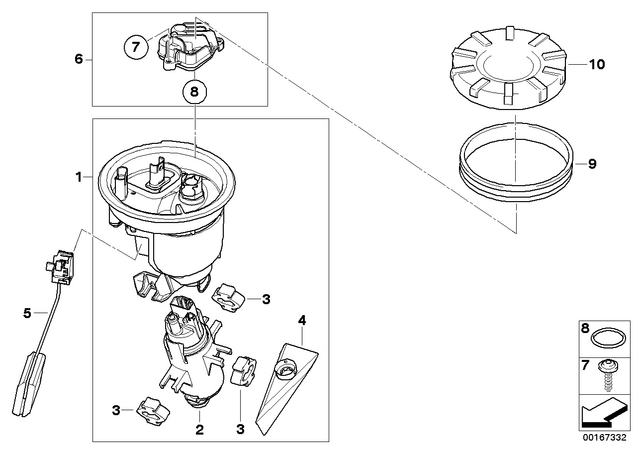 16147695552 - : Fuel Level Sensor for BMW-Motorrad Image
