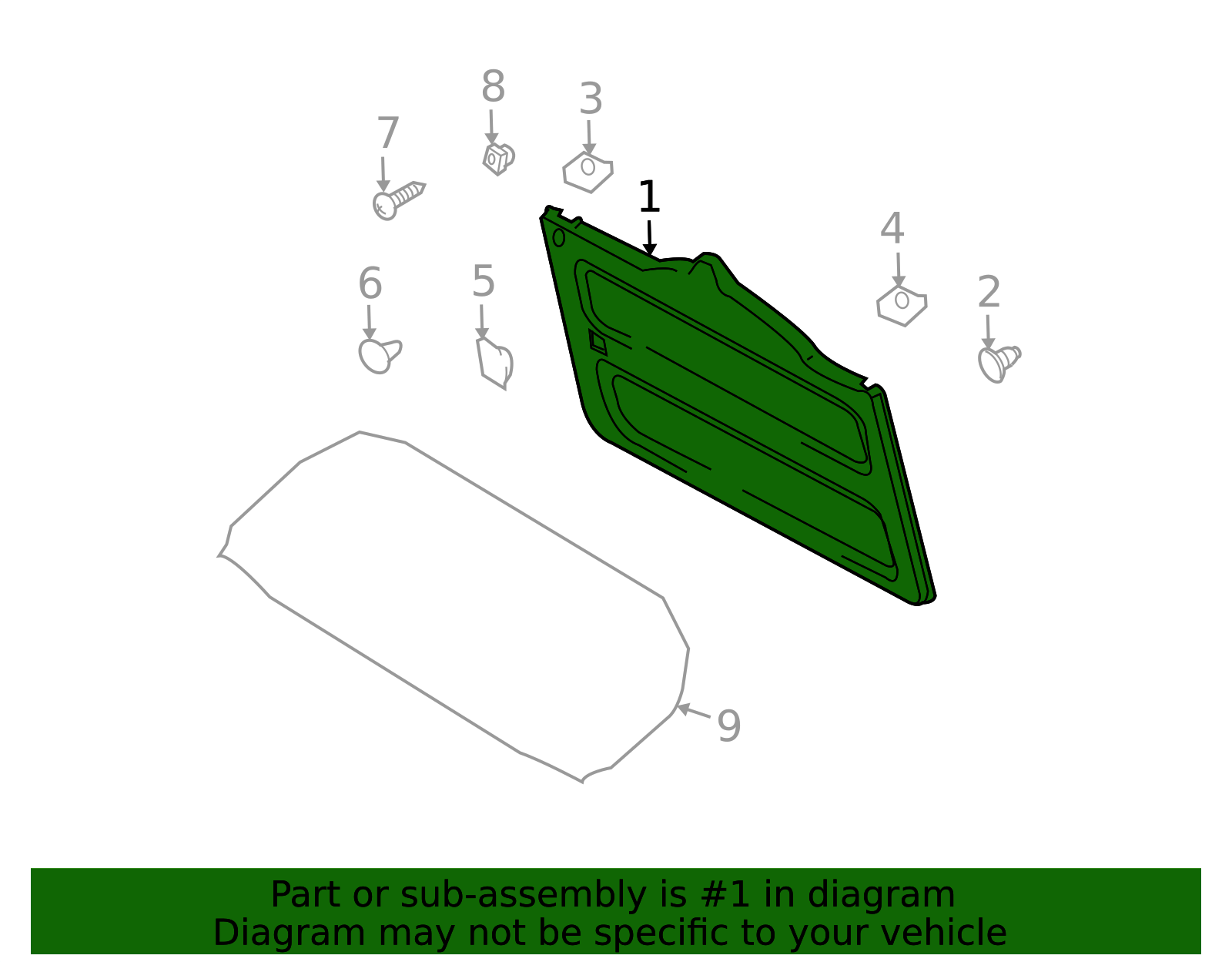 64781-35031-B0 - Door Interior Trim Panel - 2007-2014 Toyota FJ Cruiser ...