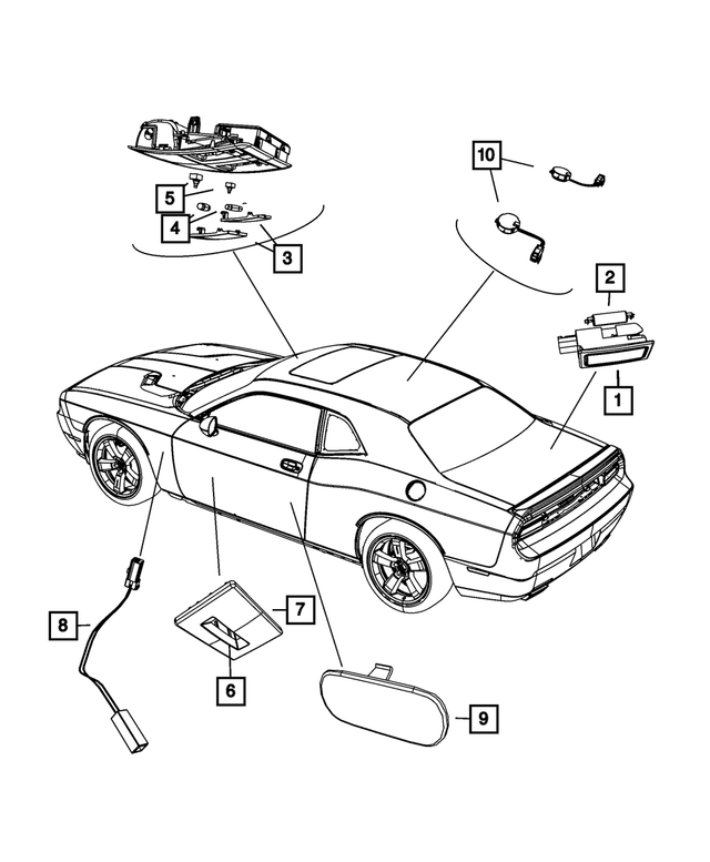 5137535AA - Electrical: Map Light Switch for Mopar Image