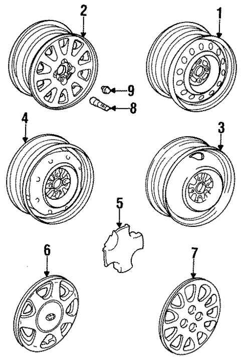 Wheels for 1996 Toyota Corolla #0