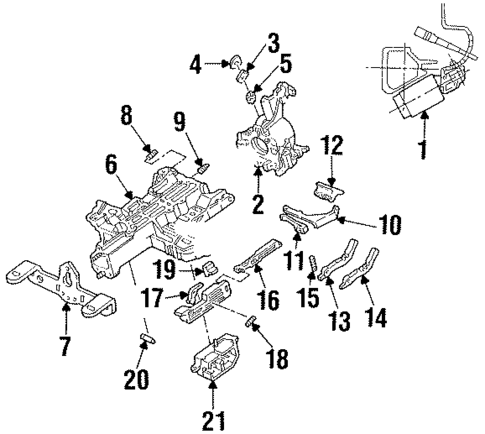 Housing & Components for 1998 Mercury Grand Marquis #0