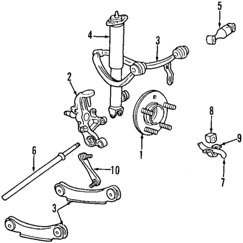 Rear Axle for 1996 Lincoln Continental #0