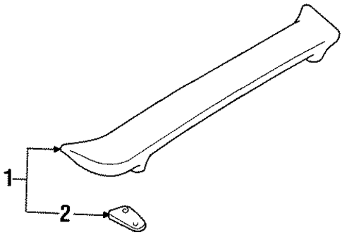 Spoiler for 1997 Ford Probe #0