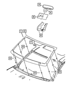 68036141AA - Glass: Windshield for Mopar Image