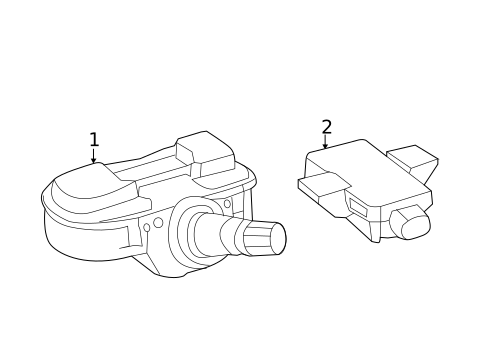 Tire Pressure Monitor Components for 2019 Mercedes-Benz S450 #0