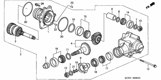 MT Transfer (4WD) for 2005 Honda Element #0