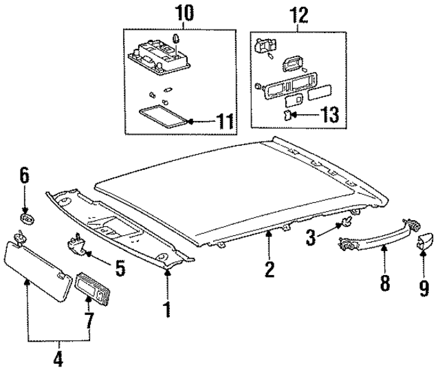 7434850020B0 - : Sun Visor Holder for Lexus Image