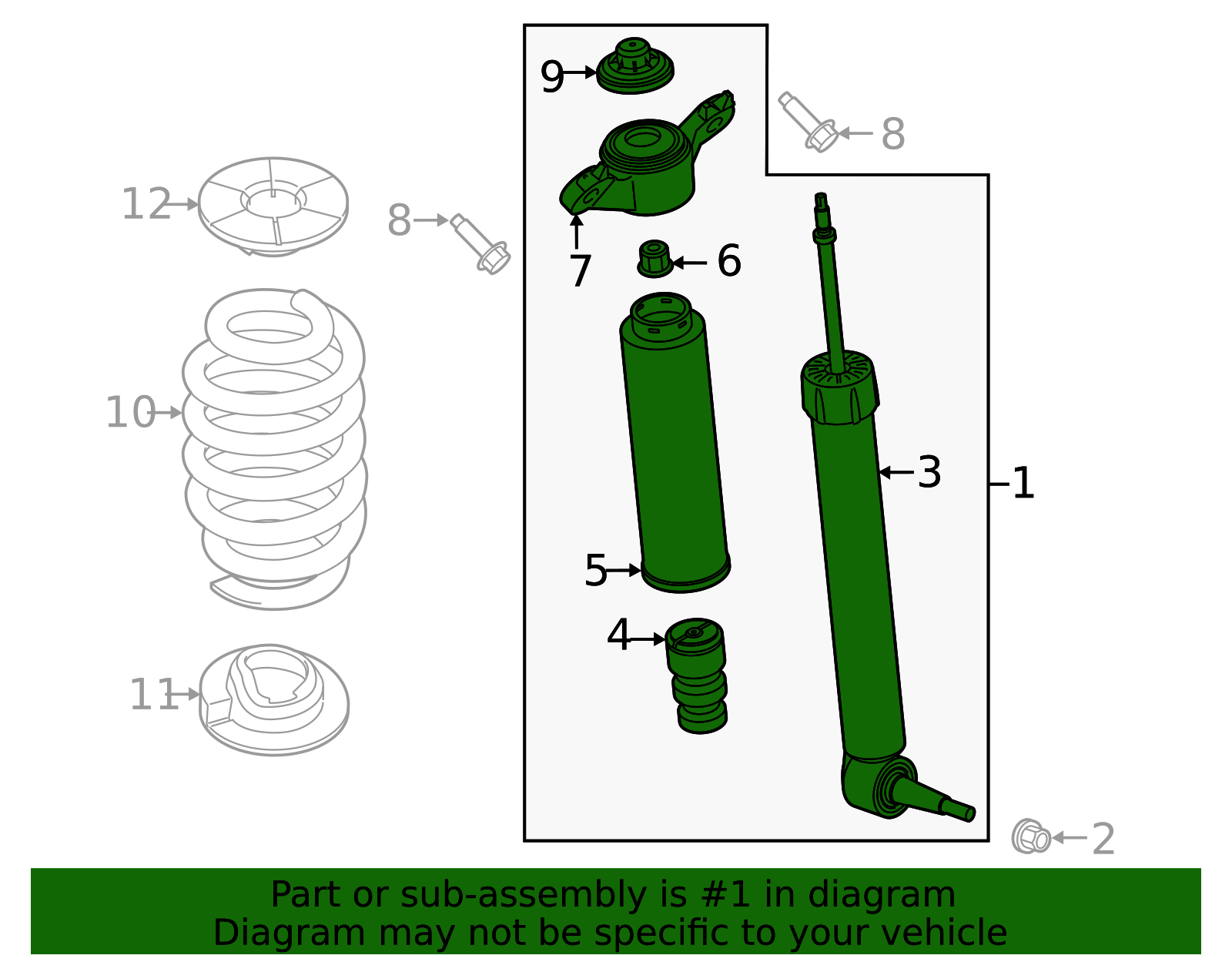 2020-2025 Ford Police Interceptor Utility Shock Absorber