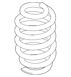 LB5Z5560D - : Coil Spring for Ford: Explorer, Police Interceptor Utility Image
