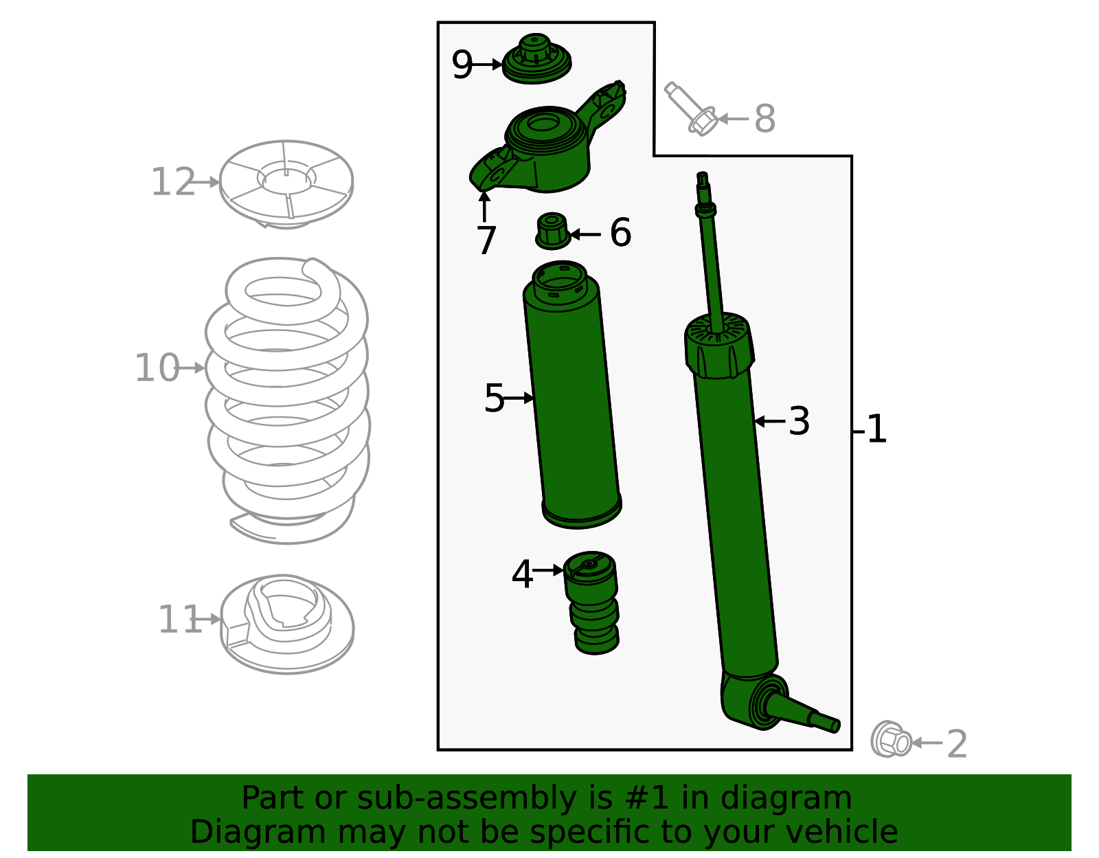 ASH-8666397 - Motorcraft™ Shock Assembly 2021-2025 Ford Explorer