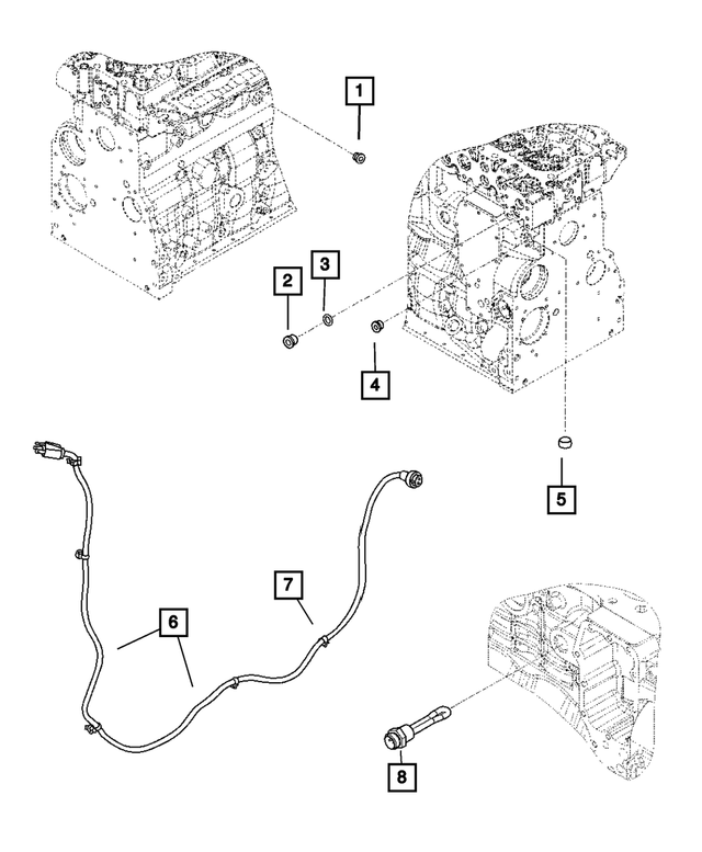 5011913AA - Engine 5.9L Six Cylinder (Diesel): Pipe Plug for Mopar Image image