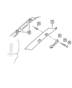 55214846 - Interior Trim: Trim Panel Clip for Dodge: Ram 1500, Ram 2500, Ram 3500 | Jeep: Grand Cherokee Image