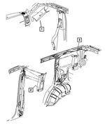 1DP52DKAAC - Interior Trim: B Pillar Molding, Right for Mopar Image