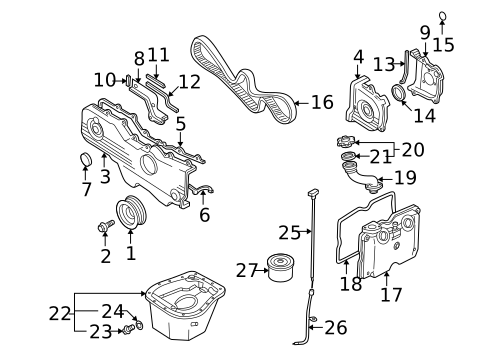 Engine Parts for 2005 Saab 9-2X #0
