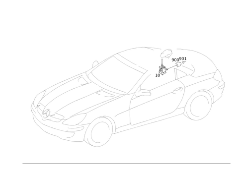 Fuel Filler Flap Release for 2006 Mercedes-Benz SLK280 #0