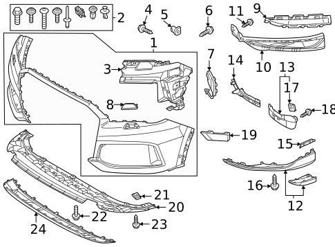 Bumper & Components - Front for 2024 Audi Q7 #0
