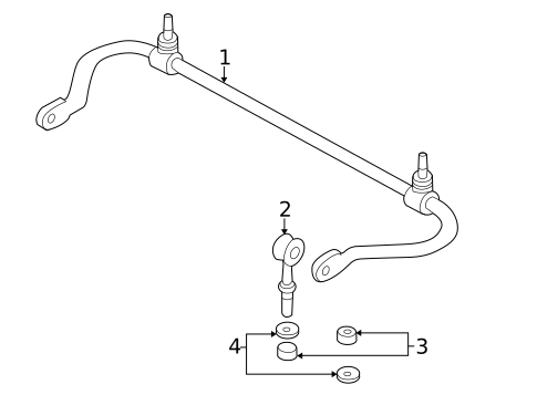 Stabilizer Bar & Components for 1999 Volvo V70 #0