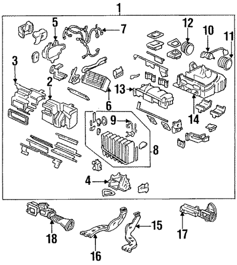 Heater for 1992 Acura Vigor #0
