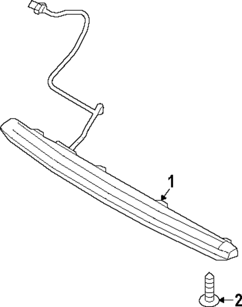 High Mounted Stop Lamp for 2024 Hyundai Ioniq 5 #0