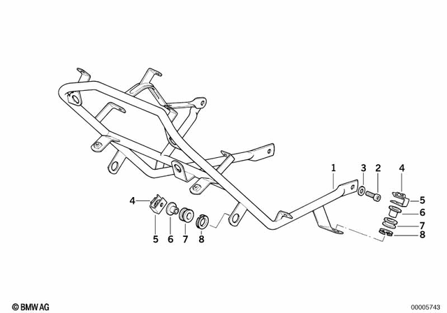 46632313026 - Frame and Mounting Parts: Fairing Bracket -  for BMW-Motorrad Image