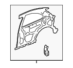 64700S00A02ZZ - Body: Inner Panel for Honda: Civic Image