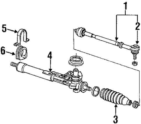Steering Gear & Linkage for 1990 Volkswagen Corrado #1