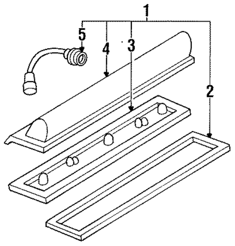 License Lamps for 1994 Cadillac Seville #0