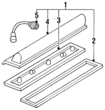16517985 - Electrical: License Lamp for Cadillac: Seville Image