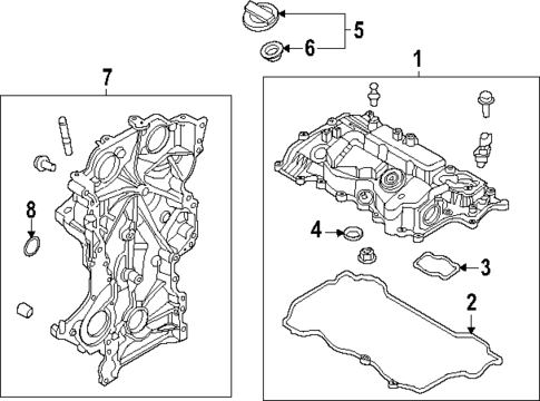 Valve & Timing Covers for 2025 Kia Carnival #0