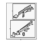 51620FG0719P - Body: Rail Assembly for Subaru: Impreza Image