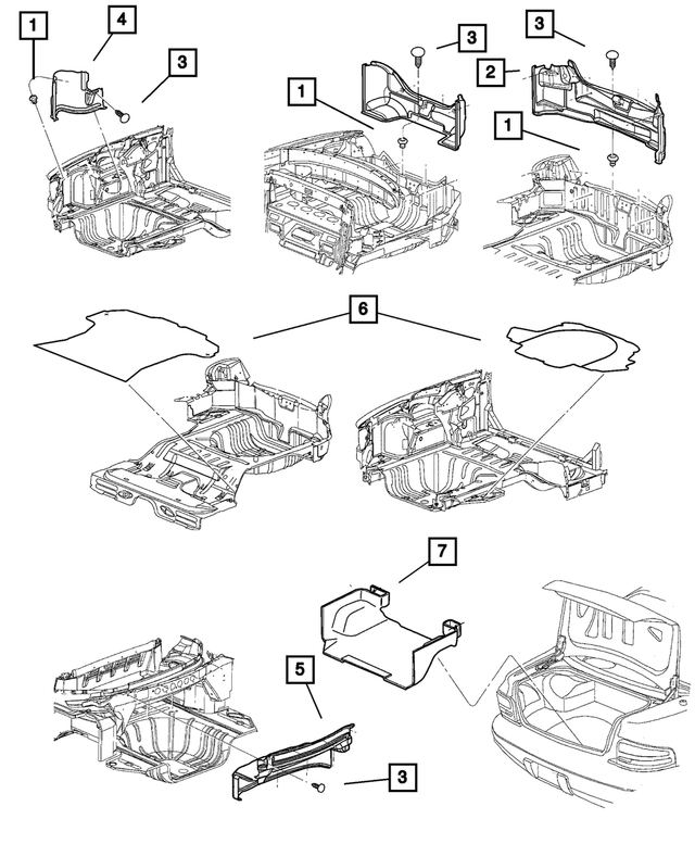 SH16VXLAE - Interior Trim: Luggage Compartment Carpet for Mopar Image image
