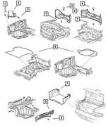 SL89VXLAD - Interior Trim: Luggage Compartment Carpet for Mopar Image